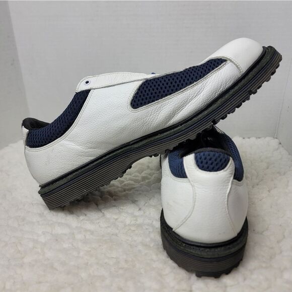 Allen Edmonds Jack Nicklaus Mens Golf Shoes size 11 White Navy Hybrid Spikeless - Picture 5 of 10